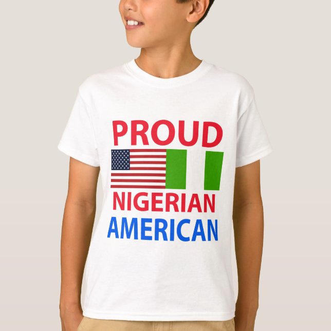 T-shirt Fier Nigérian-Américain (Devant)