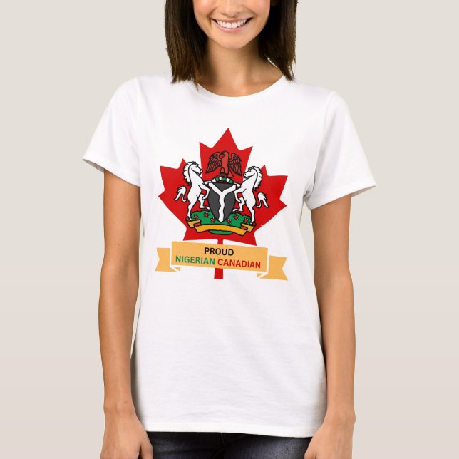 T-SHIRT FIER NIGÉRIAN CANADIEN (Devant)