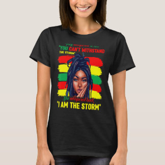 T-shirt Fier Noir Africain-Américain Dames Histoire Noire