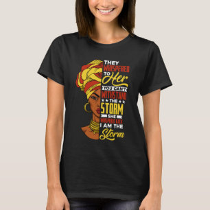 T-shirt Fier Noir Africain Américain Femmes Lady Black His