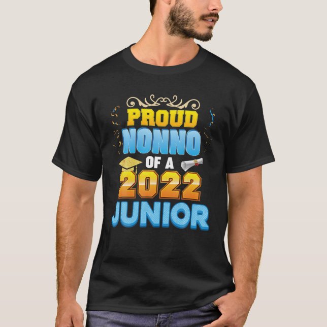 T-shirt Fier Nonno D'Une École Junior De Jour 2022 De Clas (Devant)
