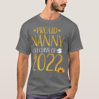 T-shirt Fier Nounou d'une classe de 2022 Graduate Matching