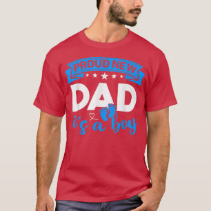 T-shirt Fier Nouveau Papa C'est un garçon Genre Révéler Ho