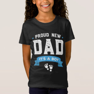 T-Shirt Fier Nouveau Papa C'Est Un Garçon Mignonne Fête de