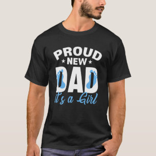 T-shirt Fier Nouveau Papa Vie C'Est Un Garçon Genre Révéle