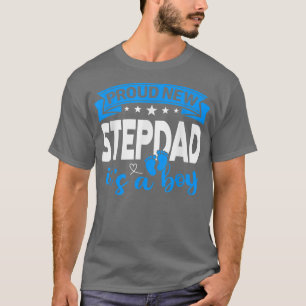 T-shirt Fier Nouveau Stepdad C'est un garçon Révéler le ge