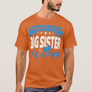 T-shirt Fier Nouvelle Grande Soeur C'est un garçon Genre R