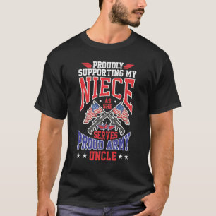T-shirt Fier oncle de l'Armée de terre pour soutenir le s