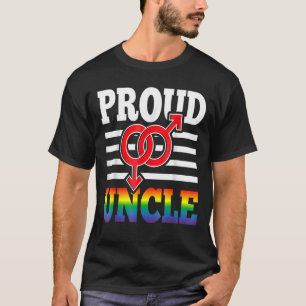 T-shirt Fier oncle Gay pride Mois Lgbtq drapeau arc-en-cie