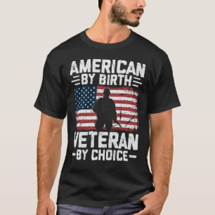 T-shirt Fier orgueilleux américain de naissance, service m
