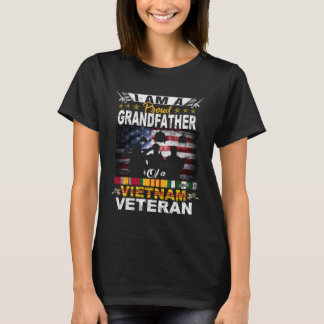 T-shirt Fier orgueilleux d'un vétéran du Vietnam Drapeau a