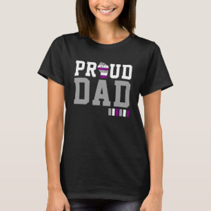 T-shirt Fier Papa Asexué Fierté Drapeau Fête des pères LGB