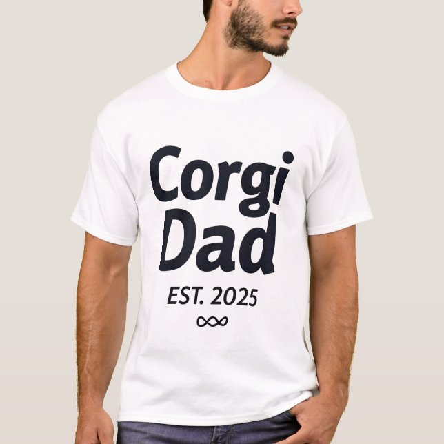 T-shirt Fier papa Corgi TEE 2025 (Devant)