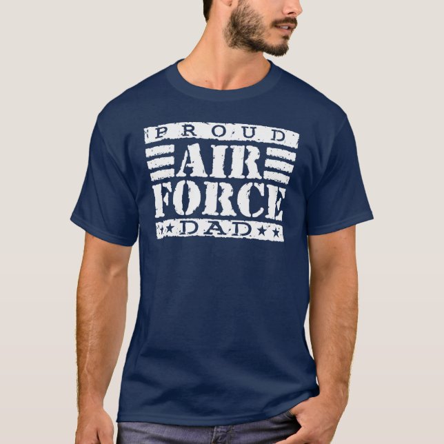 T-shirt Fier papa de la force aérienne (Devant)