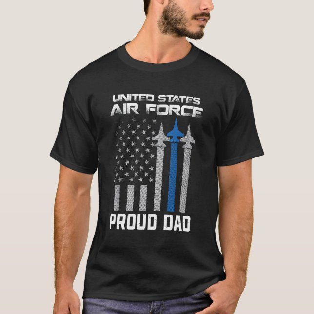 T-shirt Fier papa de l'armée de l'air américaine Fier père (Devant)