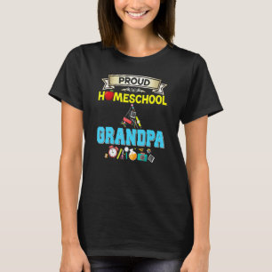 T-shirt Fier papa d'école à la maison Retour à l'école Pap