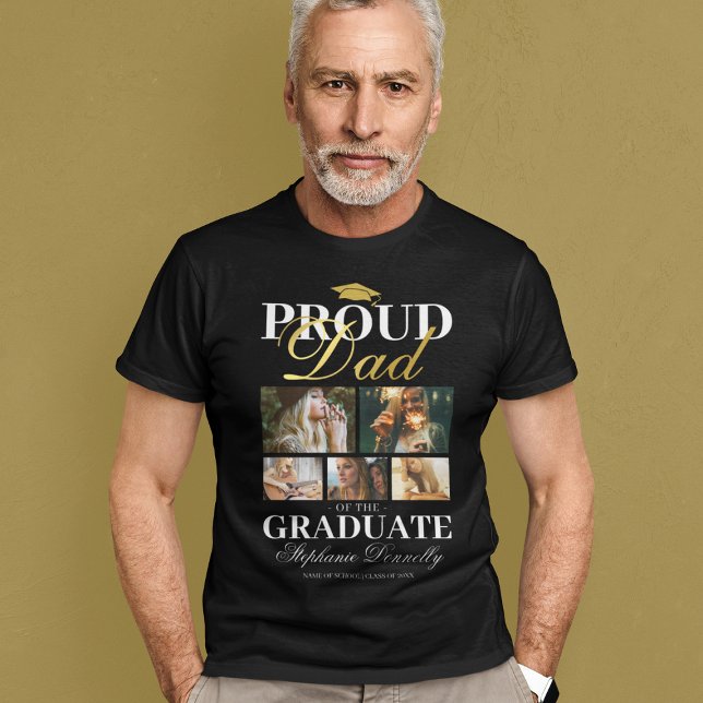 T-shirt Fier papa du diplômé (Créateur téléchargé)