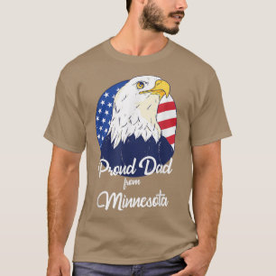 T-shirt Fier Papa Du Minnesota Bonne Fête des pères