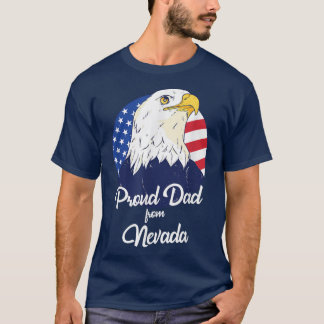 T-shirt Fier Papa Du Nevada Bonne Fête des pères