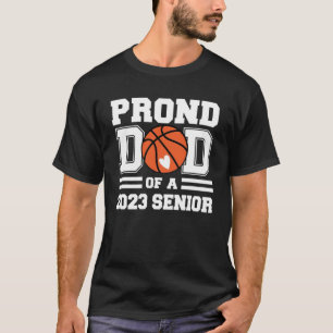 T-shirt Fier Papa D'Un Basket-Ball Senior 2023 Classe De 2