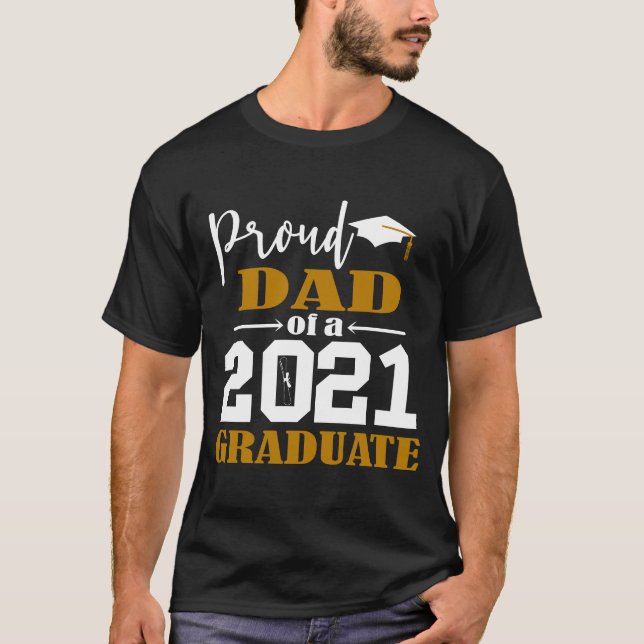T-shirt Fier papa d'un Blancs 2021 (Devant)