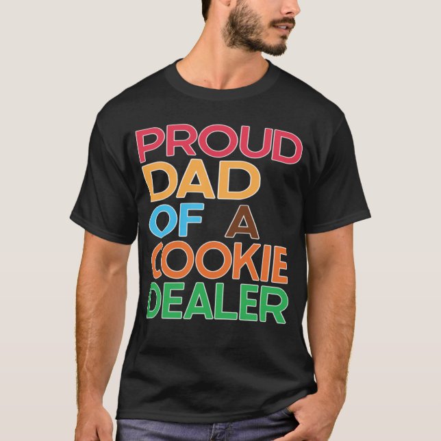 T-shirt Fier papa d'un concessionnaire de biscuits pour bo (Devant)
