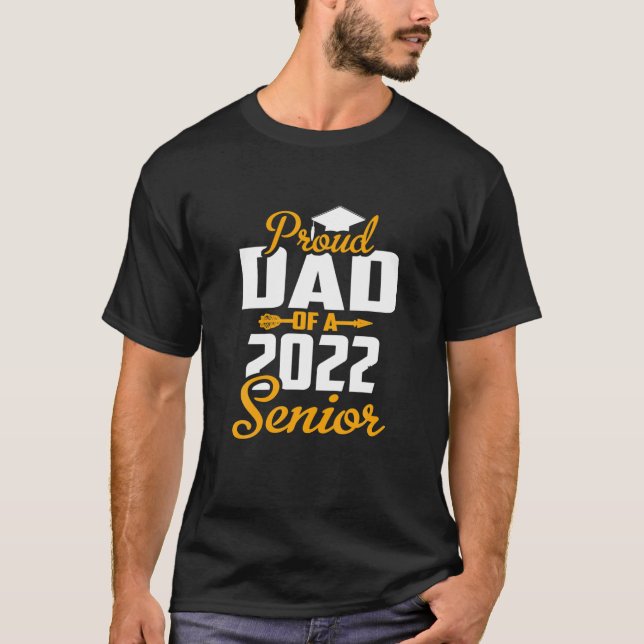 T-shirt Fier Papa D'Un Diplômé De 2022, Retour À La Classe (Devant)