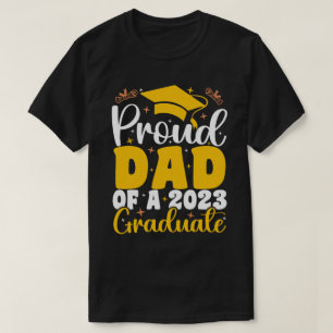 T-shirt Fier Papa D'Un Diplômé De 2023 Drôle