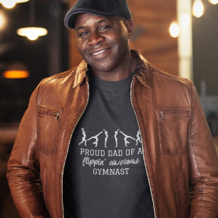 T-shirt Fier papa d'un Flippin Gymnaste fantastique