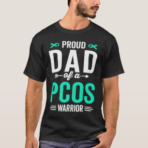 T-shirt Fier papa d'un guerrier du PCOS Survivor Sensibili