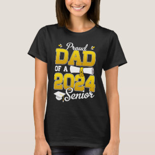 T-shirt Fier papa d'un père de 2024 père de deuxième cycle