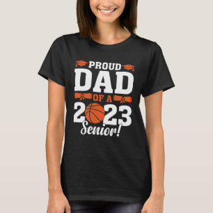 T-shirt Fier papa d'un senior de basket-ball 2023