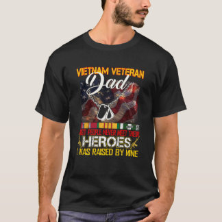 T-shirt Fier Papa D'Un Vétérinaire Du Vietnam Ma Fille Fil