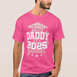 T-shirt Fier papa d'une année 2025 Graduate Class 25 Senio