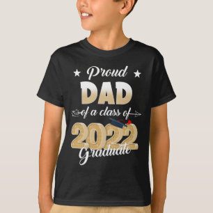 T-shirt Fier Papa D'Une Classe De 2022 Graduate School