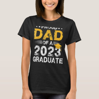 T-shirt Fier Papa D'Une Classe De Diplômé Senior Gradu 202
