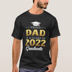 T-shirt Fier Papa D'Une Classe D'Études Supérieures De 202