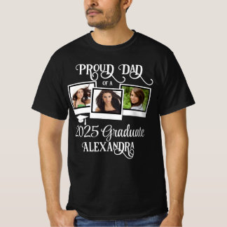T-shirt Fier papa d'une photo de fin d'études de 2023