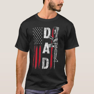 T-shirt Fier Papa Papa Papa Papa Daddy Droits d'armes à fe