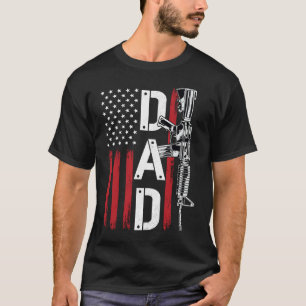 T-shirt Fier papa papa papa papa droits d'armes à feu AR 1