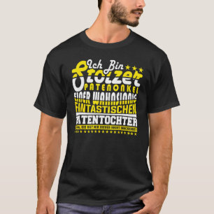 T-shirt Fier papa parrain d'une fantastique filleule aller