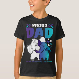 T-shirt Fier Papa Suicide Prévention Sensibilisation Guerr