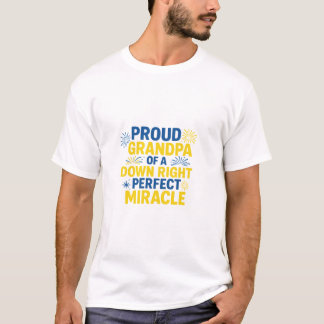T-shirt Fier papapa d'un miracle tout à fait parfait