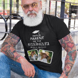 T-shirt Fier parent de la Graduate Graduate Graduation<br><div class="desc">Montrez votre soutien à votre fils ou à vos filles le jour de la remise des diplômes/fête avec ce t-shirt personnalisé. Design comprend 2 photos de votre choix et le texte 'Fière Parent du Diplômé'. Leur nom,  lieu d'études et année de classe.</div>