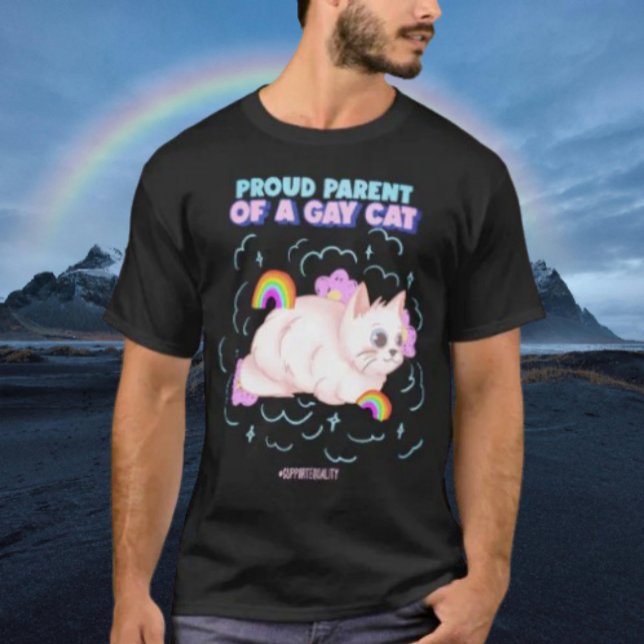 T-shirt Fier Parent D'Un Chat Gay (Créateur téléchargé)