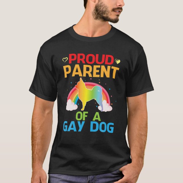 T-shirt Fier Parent D'Un Chien Gay Chihuahua Père Mère (Devant)