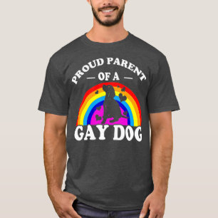 T-shirt Fier Parent D'Un Chien Gay Drôle Soutien LGBTQ