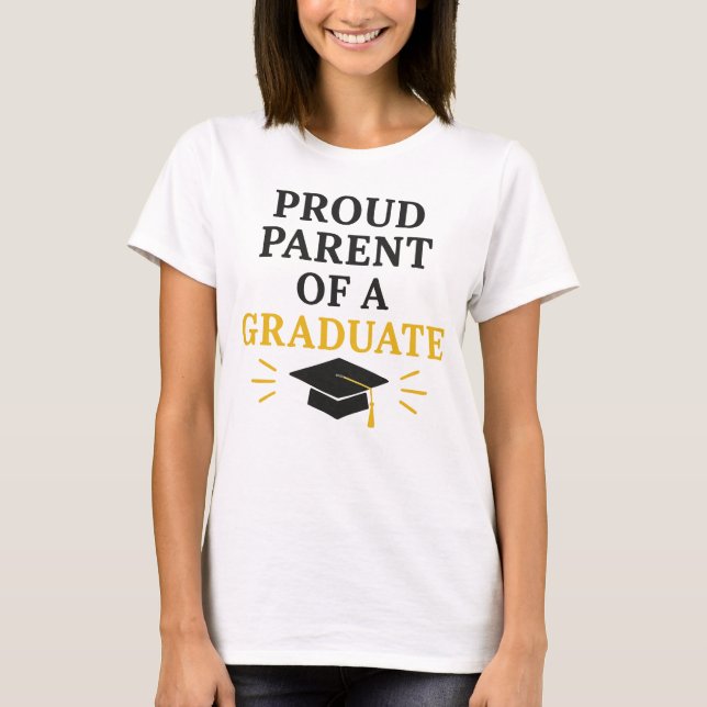 T-shirt Fier parent d'un diplômé (Devant)