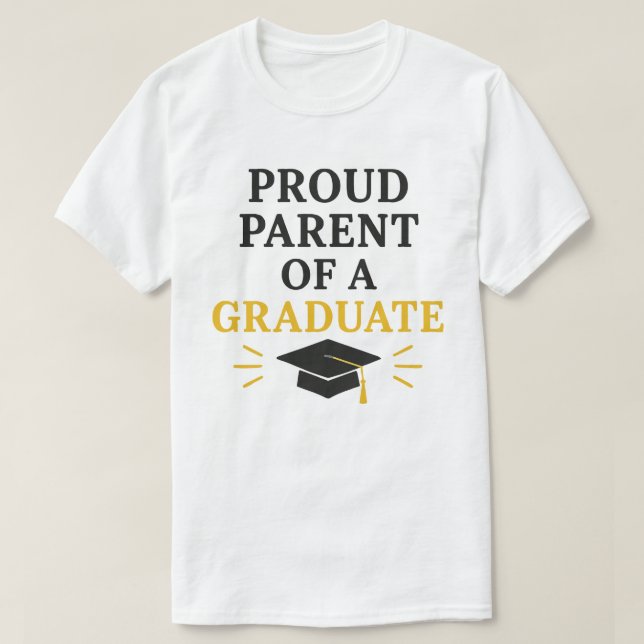 T-shirt Fier parent d'un diplômé (Design devant)