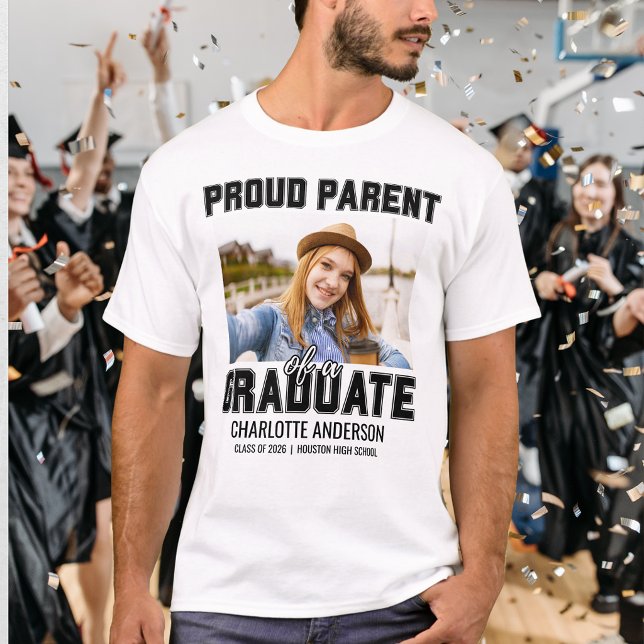 T-shirt Fier Parent D'un Diplômé De Promotion  (Créateur téléchargé)